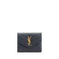 Saint Laurent Black Calf Leather Bos Taurus Wallet