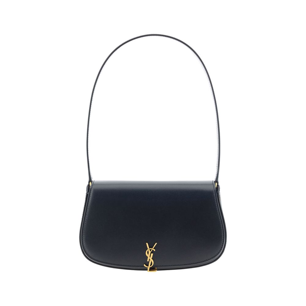 Saint Laurent Black Calf Leather Bos Taurus Shoulder Bag