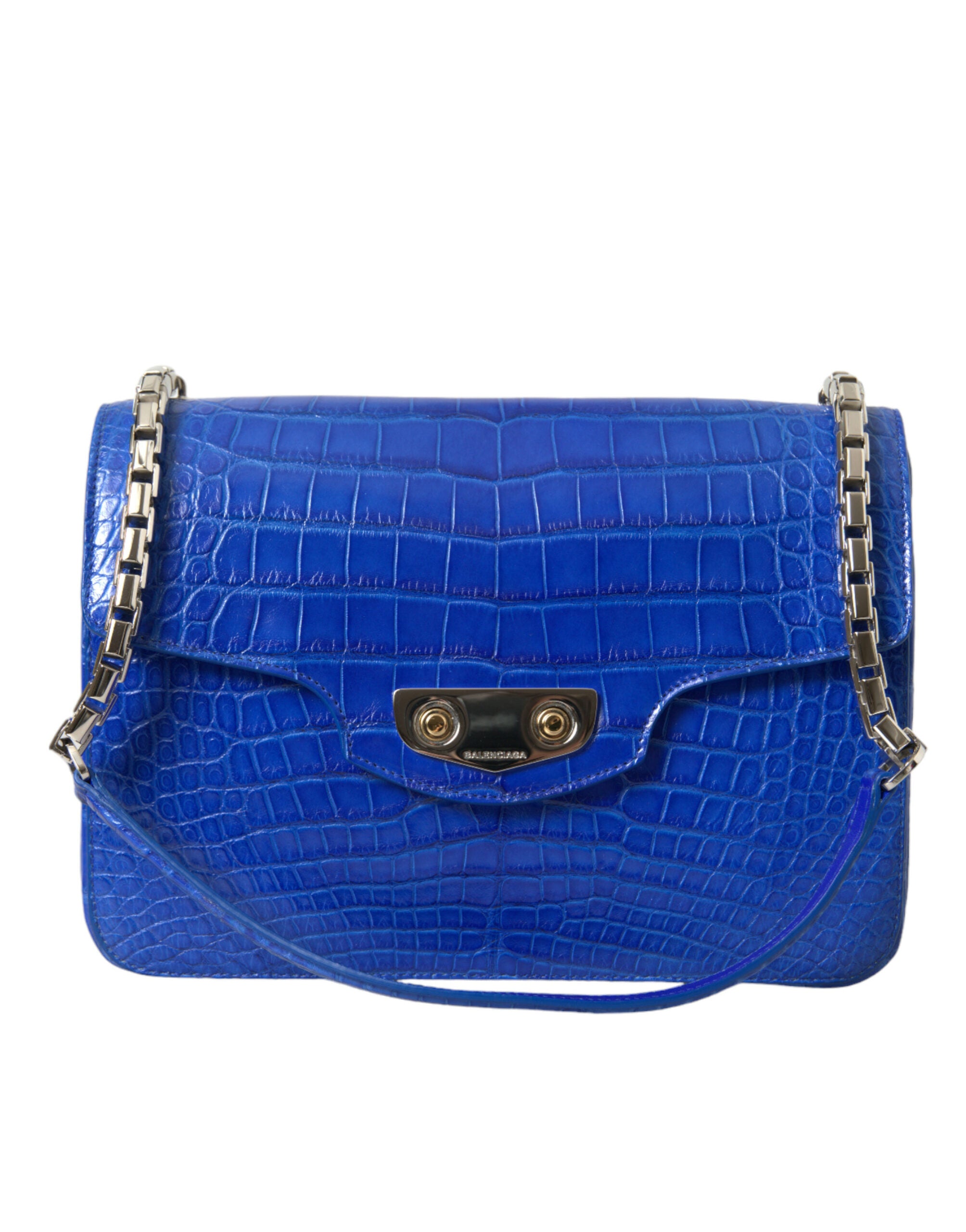 Balenciaga Blue Exotic Leather Neo Classic Small Shoulder Bag nan