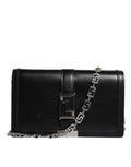 Versace Black Calfskin Leather Chain Strap Shoulder Crossbody Bag nan