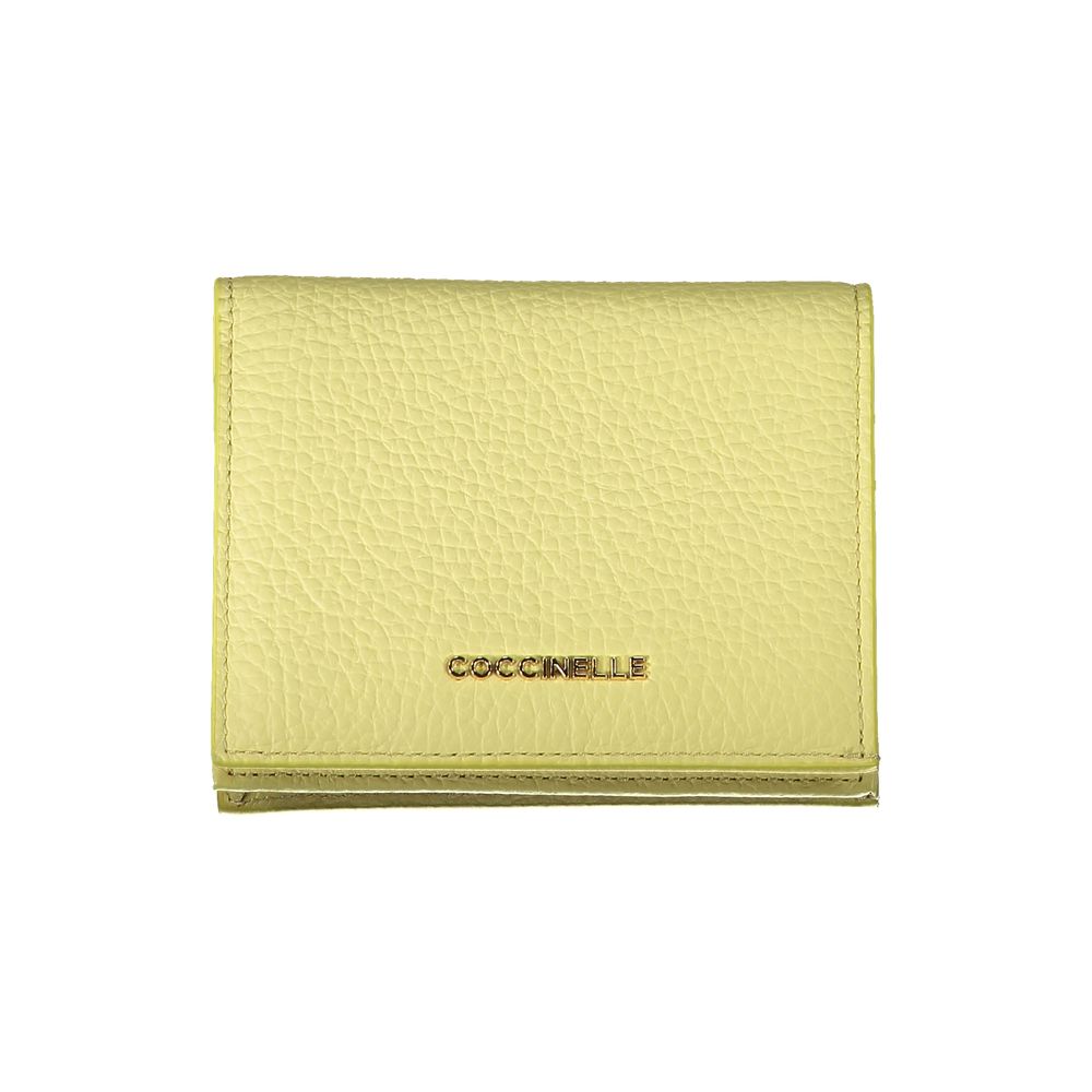 Coccinelle Giallo Leather Woman Wallet nan