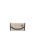 Loro Piana Beige Fabric And Leather Wallet nan
