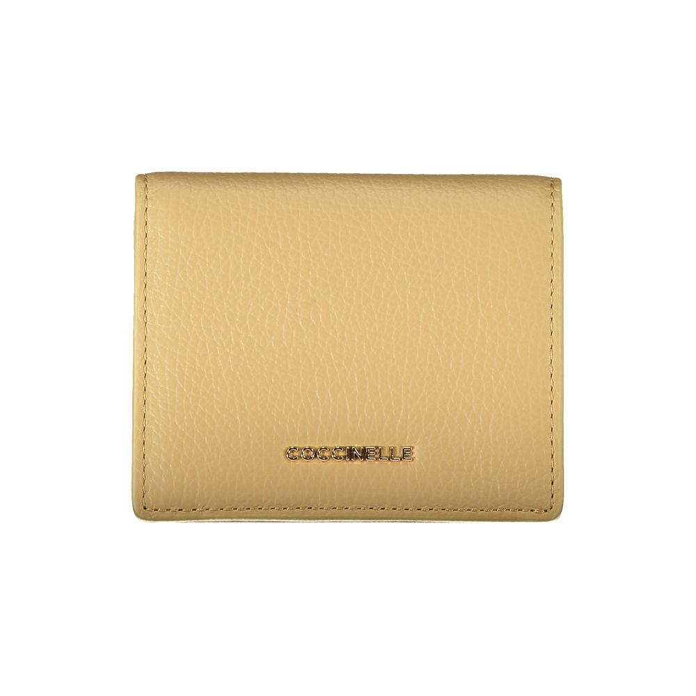 Coccinelle Beige Leather Women Wallet nan