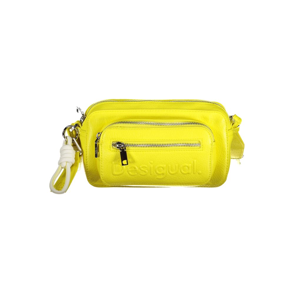 Desigual Giallo Poliuretano Women Handbag nan