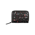 Desigual Elegant Black Zip Wallet with Contrasting Accents nan