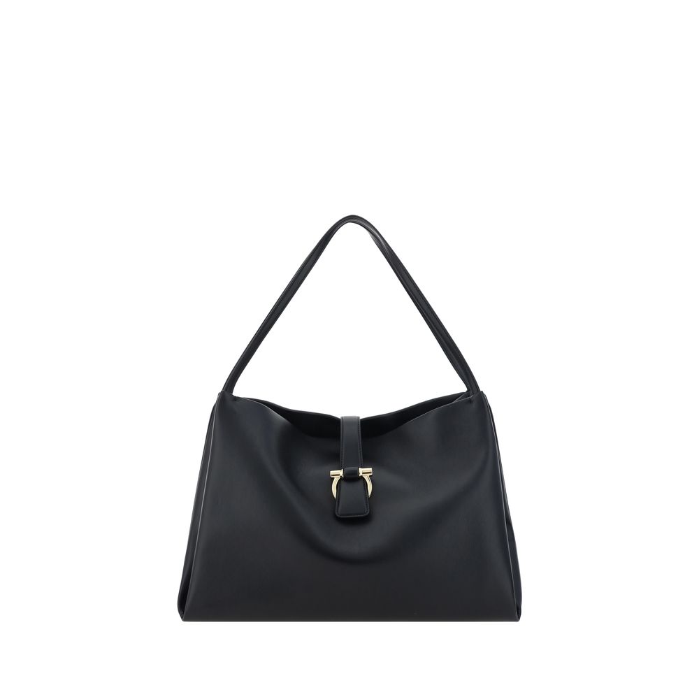 Ferragamo Black Calf Leather Handbag nan