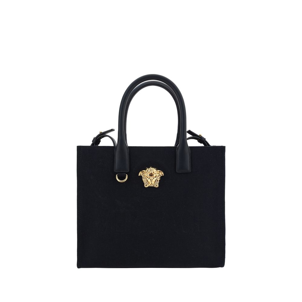 Versace Black Cotton Shoulder Bag nan