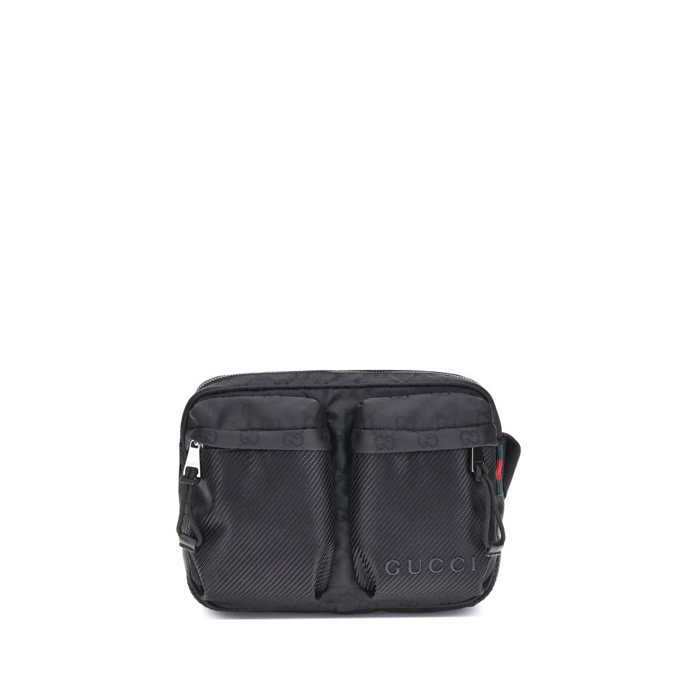 Gucci Black Polyester Shoulder Bag nan