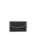 Valentino Garavani Black Calf Leather Wallet nan
