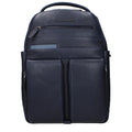 Piquadro Blue Leather Backpack