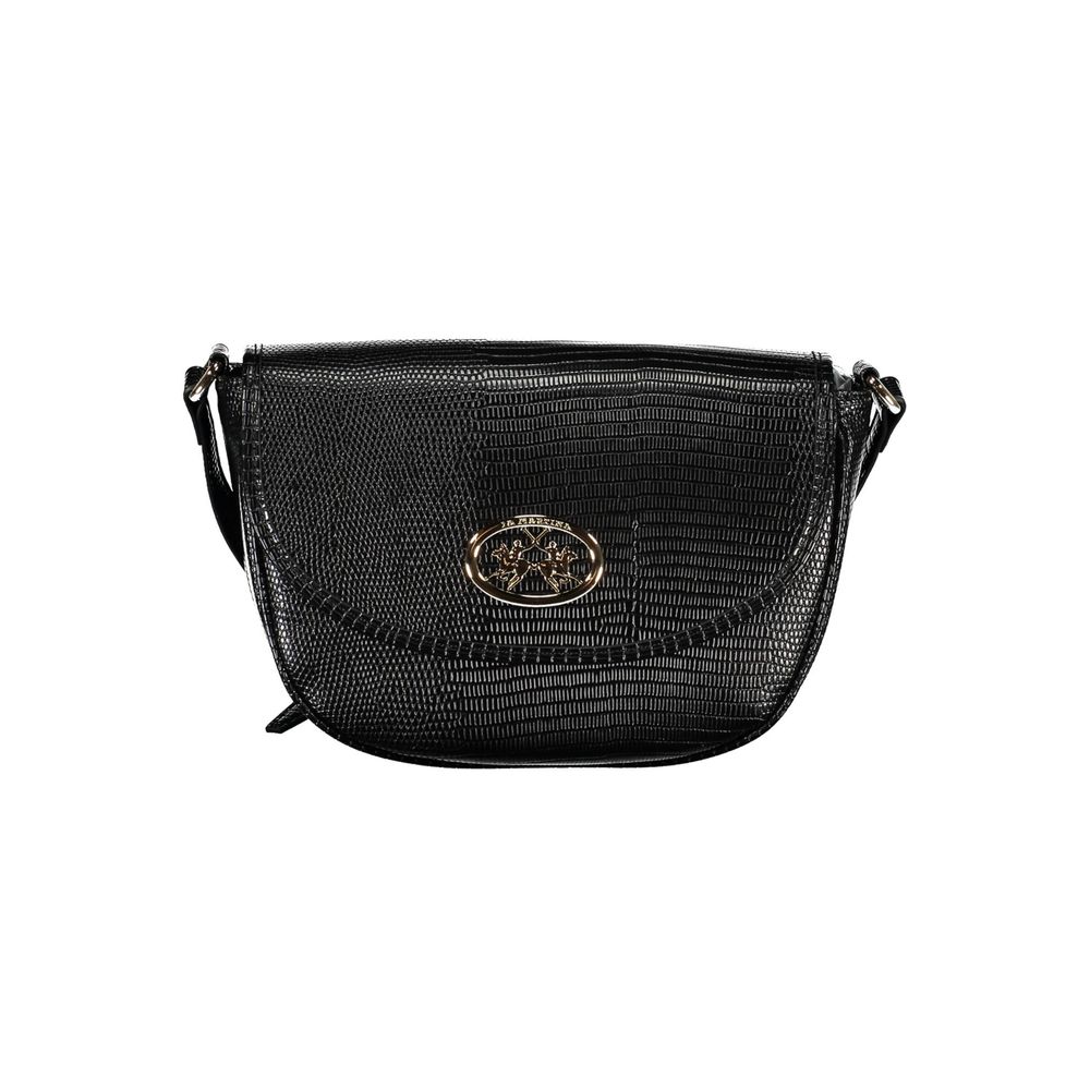 La Martina Black Polyurethane Women's Shoulder Bag nan