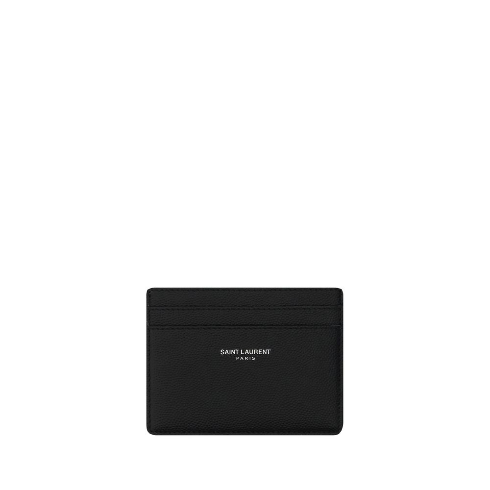 Saint Laurent Black Calf Leather Wallet nan