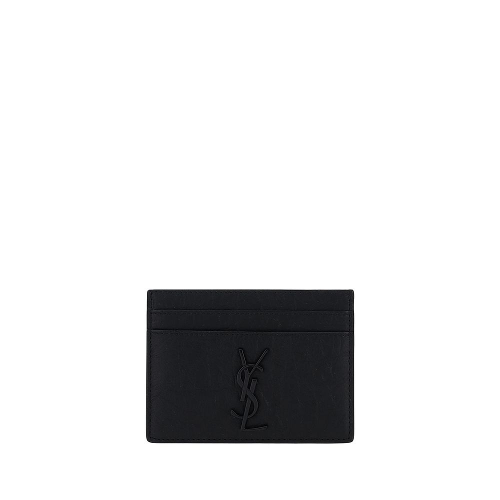 Saint Laurent Black Lamb Ovis Aries Wallet nan