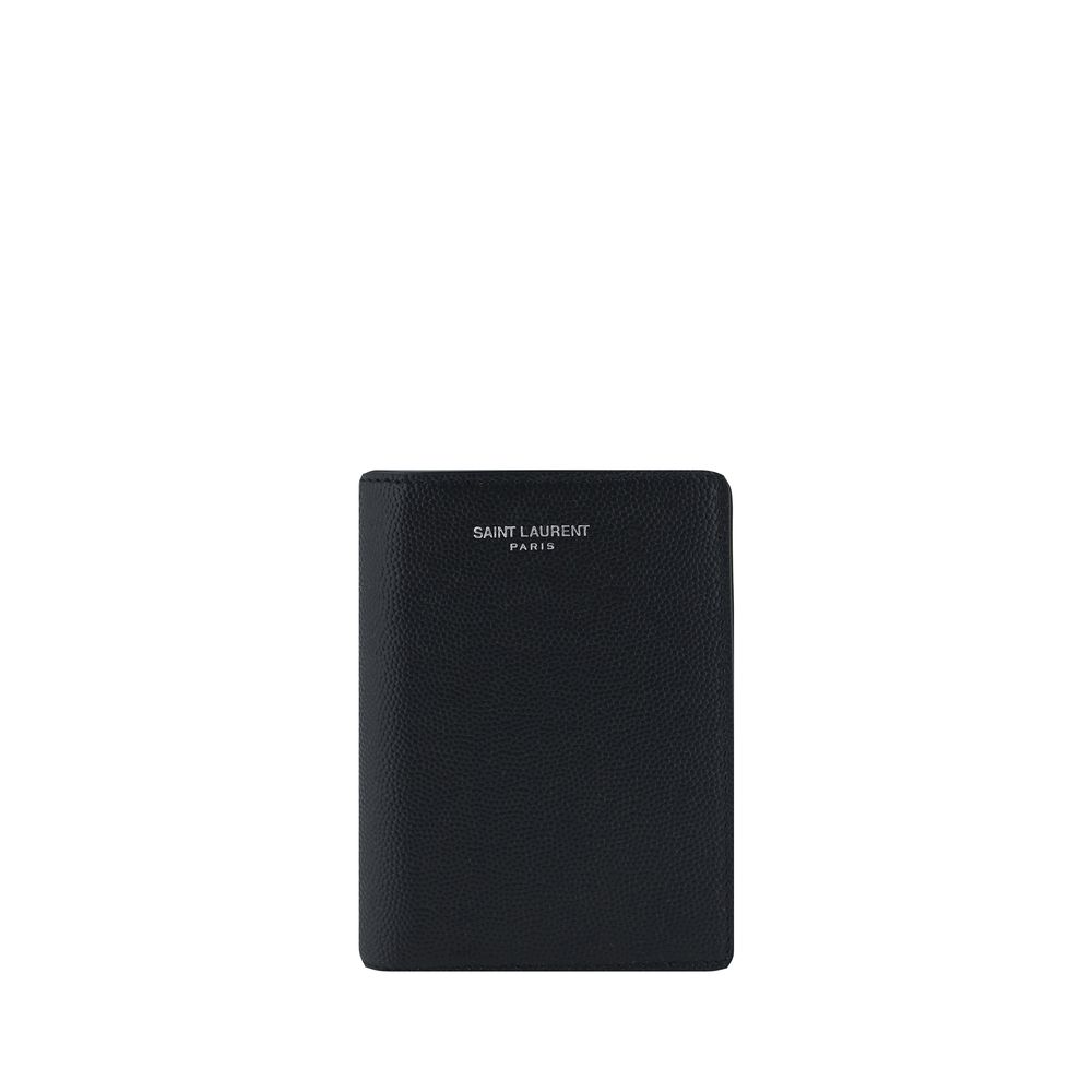 Saint Laurent Black Calf Leather Wallet nan