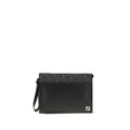 Fendi Black Leather Clutch Bag nan