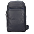 Piquadro Blue Leather Crossbody Bag