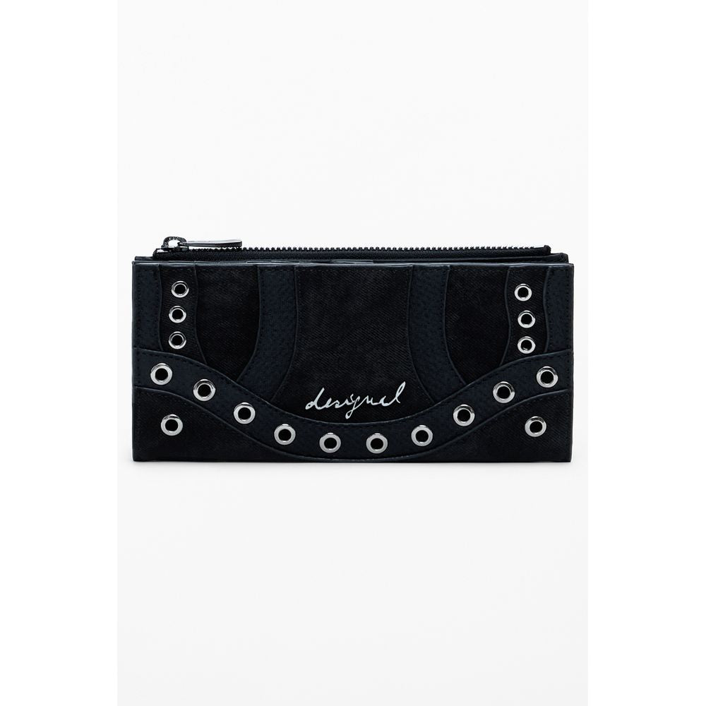 Desigual Nero Poliuretano Women Wallet nan