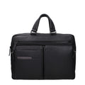 Piquadro Black Leather Business And Laptop Bag
