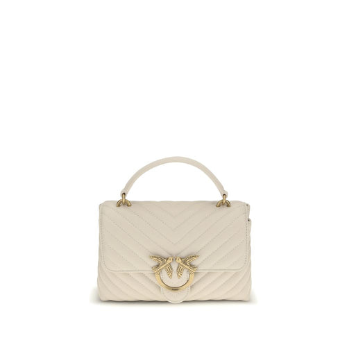 PINKO White Calf Leather Handbag nan