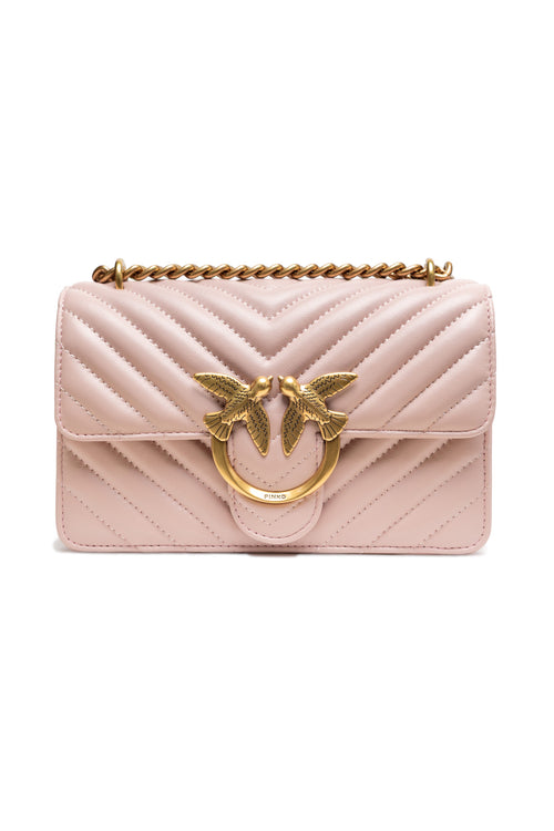 PINKO Powder Pink Love One Mini Shoulder Bag nan