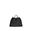 Brunello Cucinelli Black Calf Leather Shoulder Bag nan