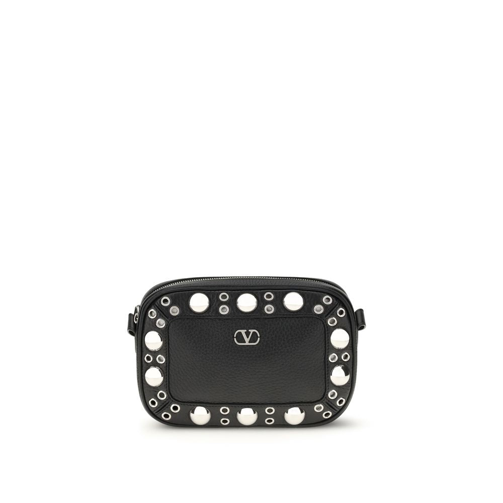 Valentino Garavani Black Leather Shoulder Bag nan