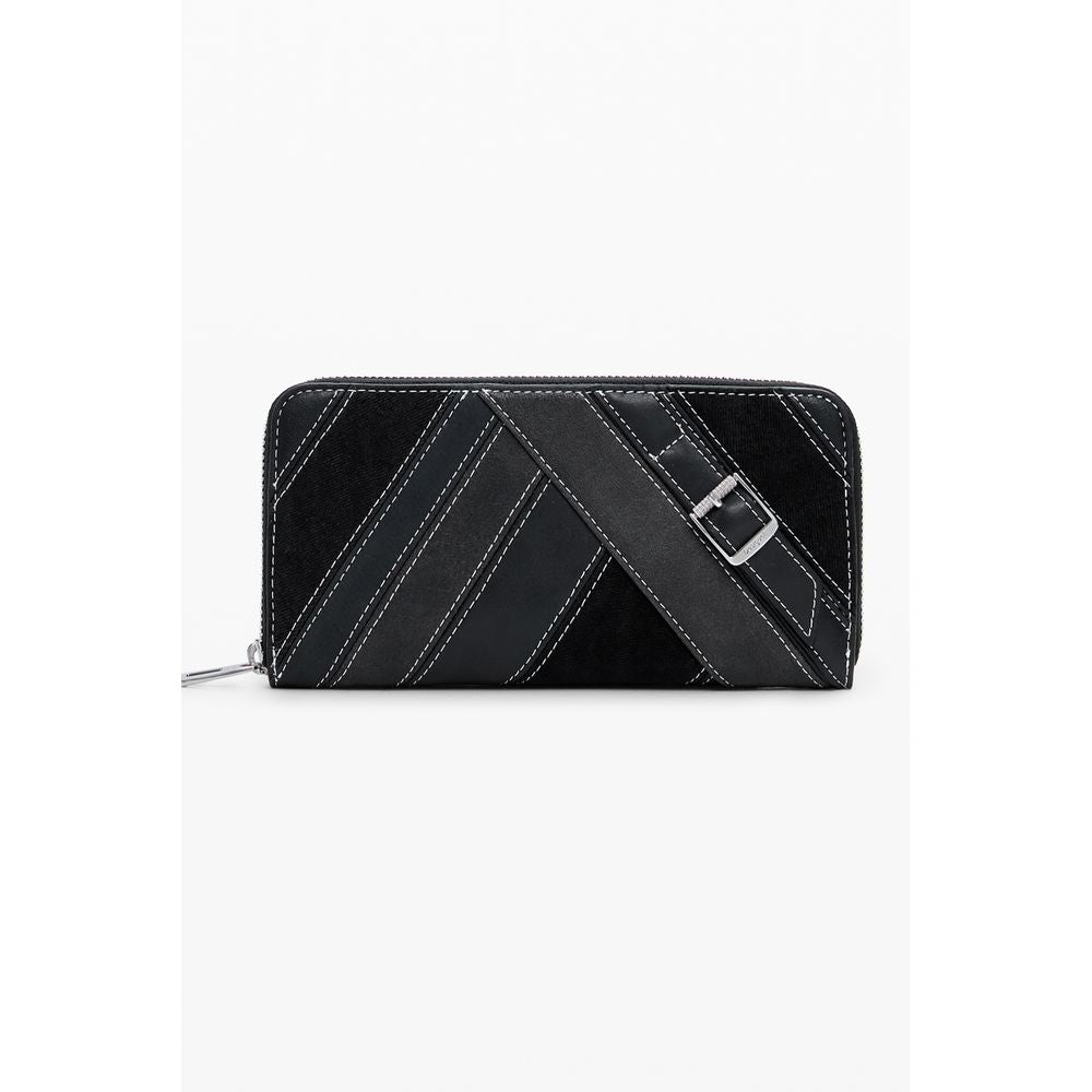 Desigual Nero Poliuretano Women Wallet nan