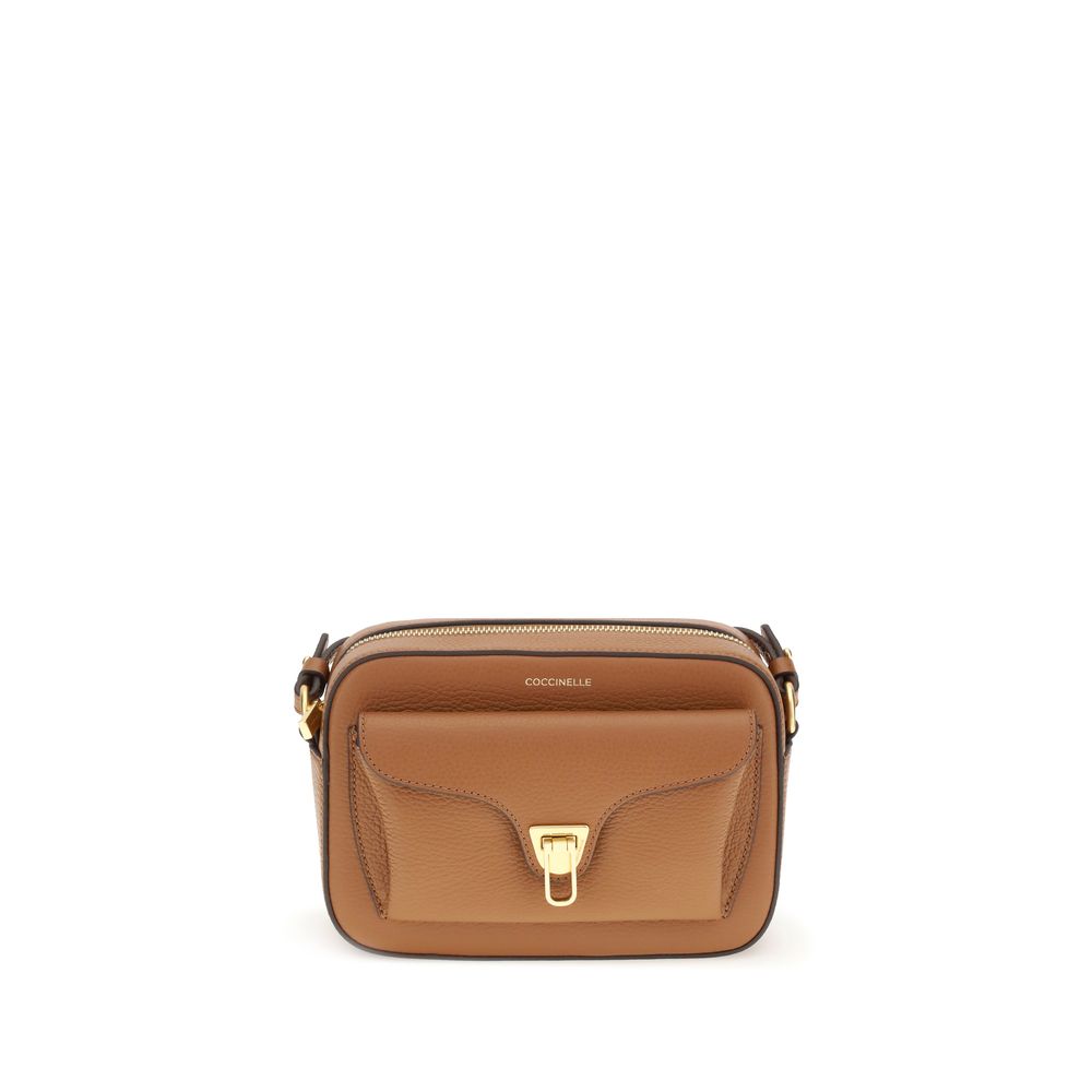 Coccinelle Brown Calf Leather Shoulder Bag nan