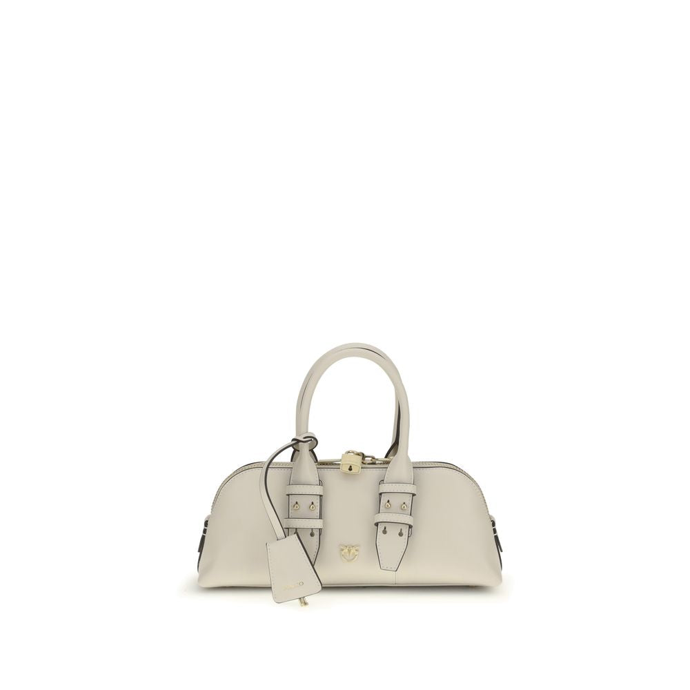 PINKO White Calf Leather Handbag nan