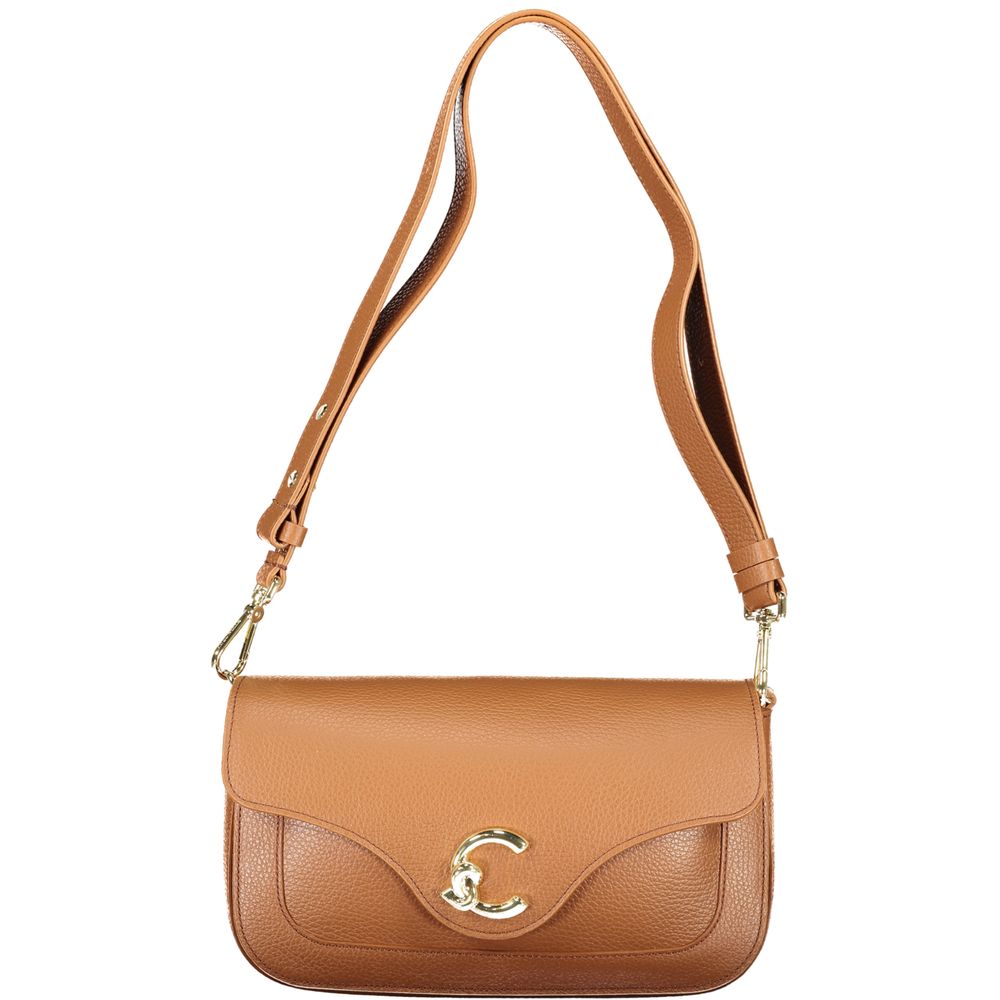 Coccinelle Marrone Leather Women Handbag nan