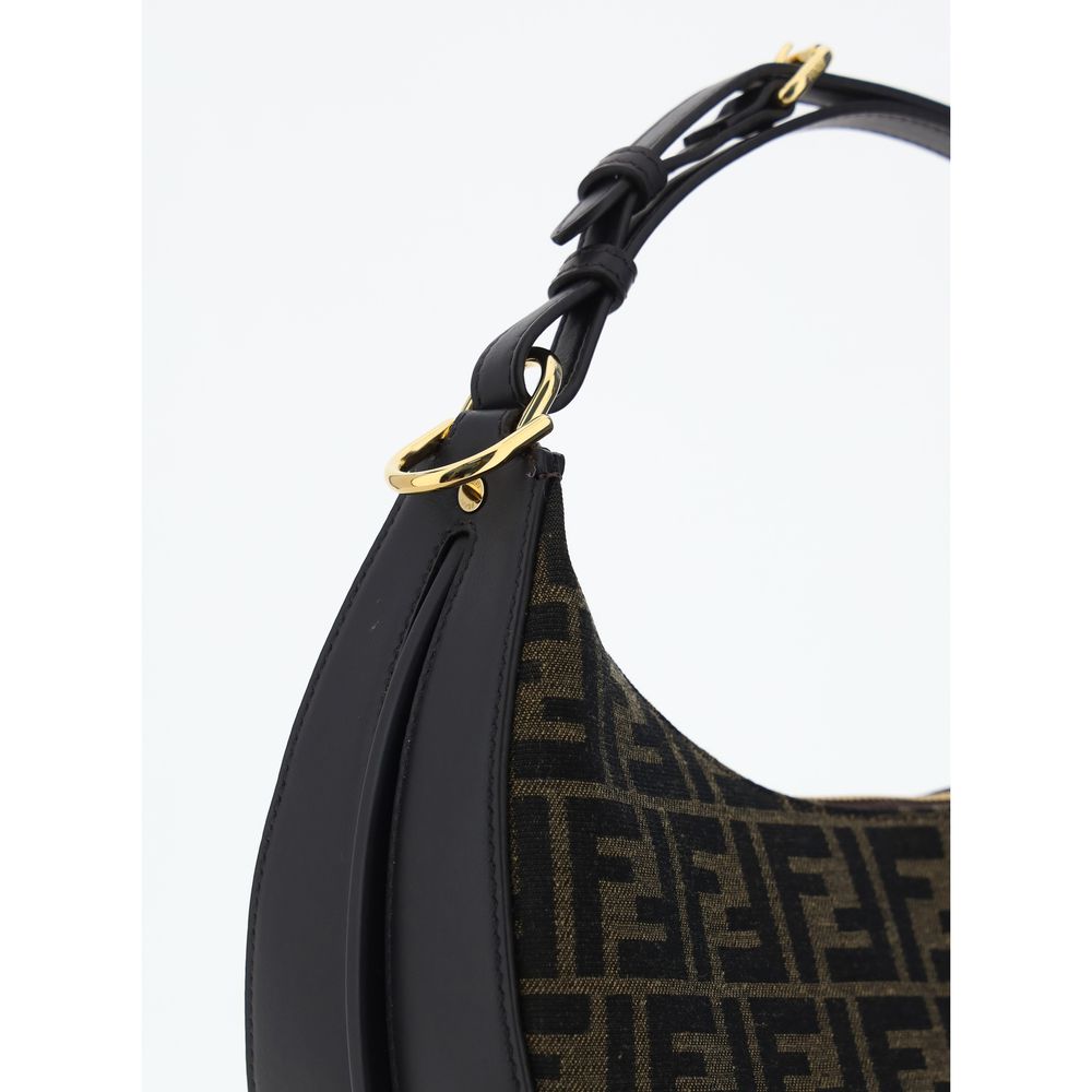 Fendi Brown Polyester Shoulder Bag