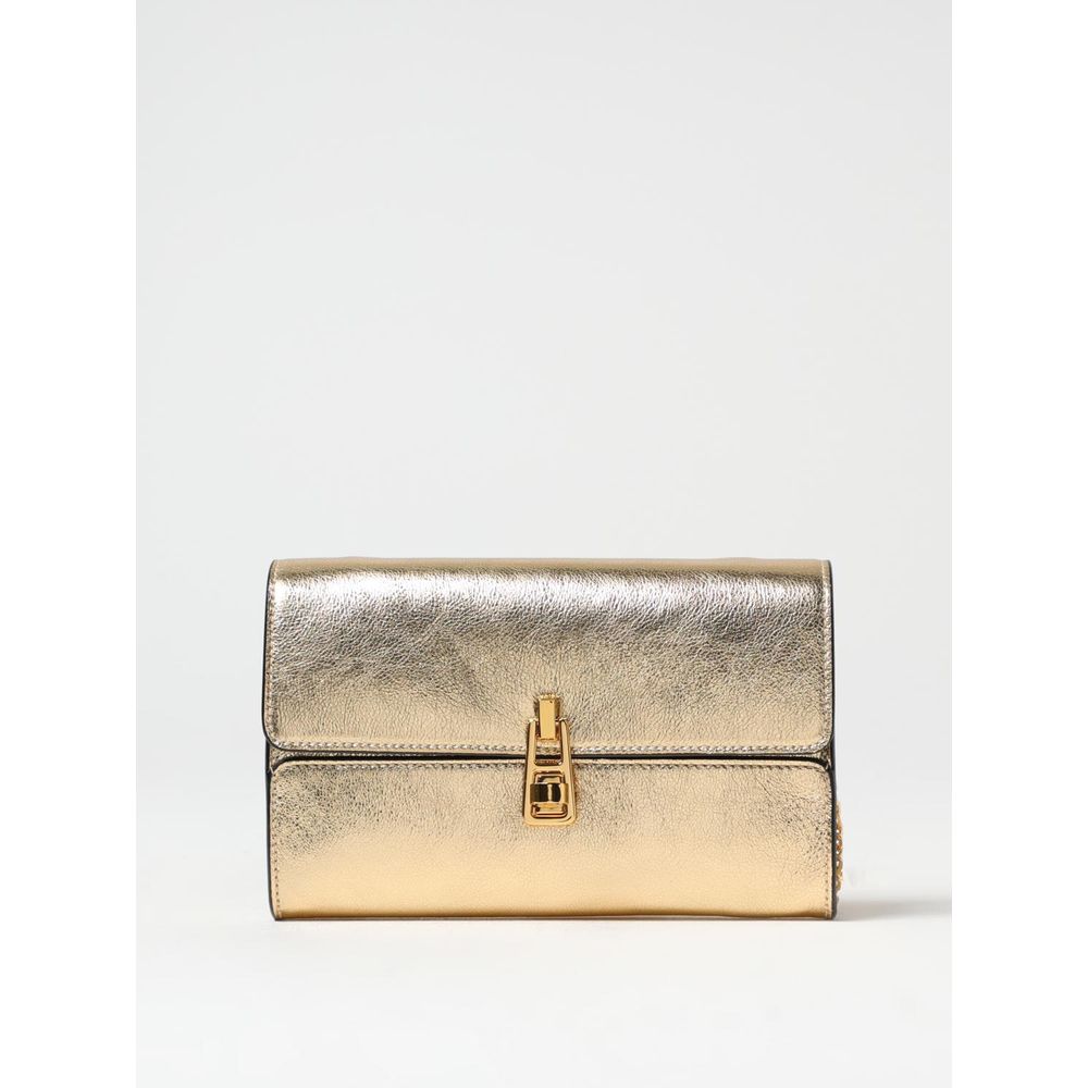 Coccinelle Gold Leather Shoulder Bag nan