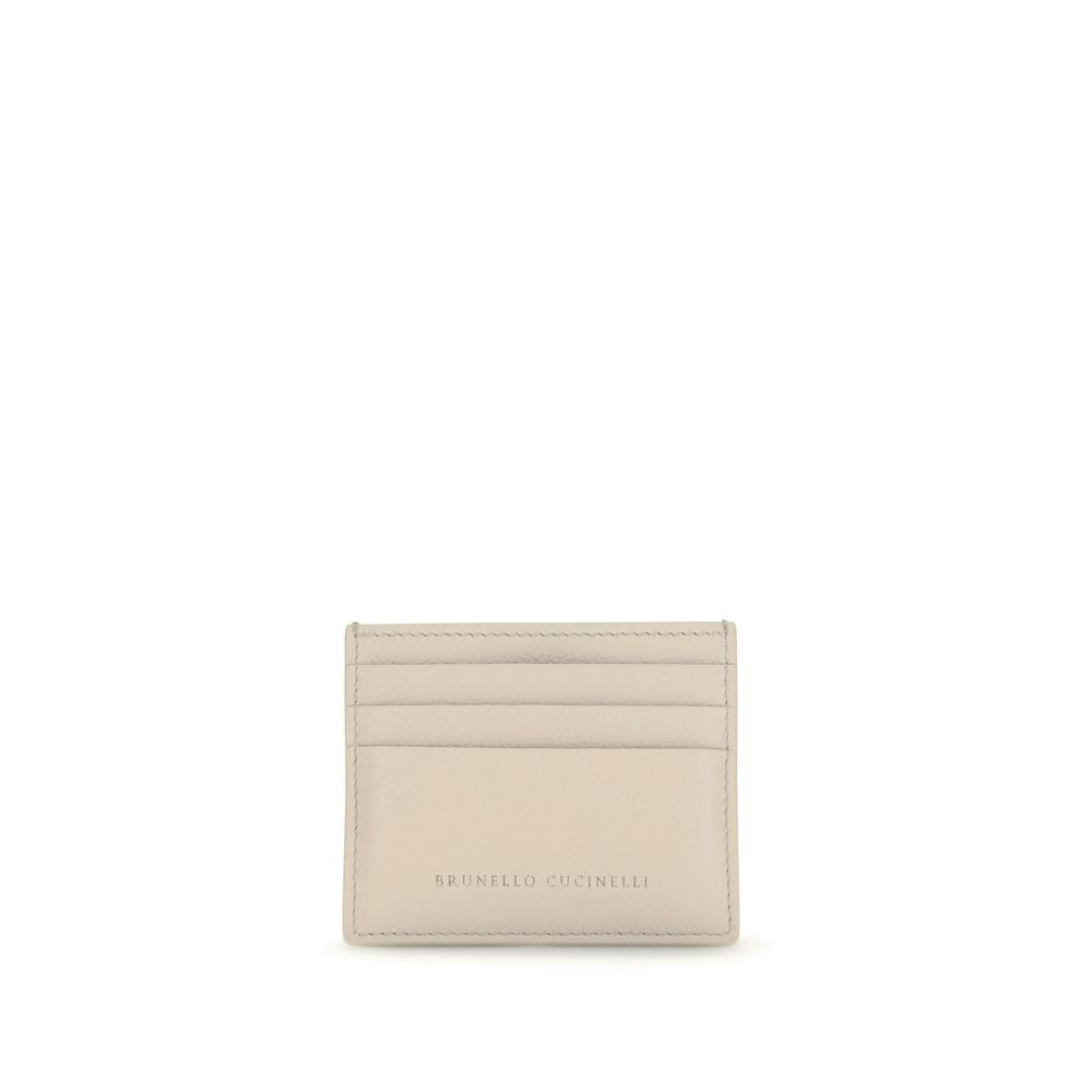 Brunello Cucinelli Beige Calf Leather Wallet nan