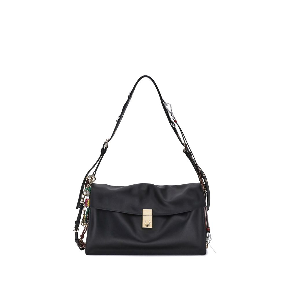 Prada Black Calf Leather Shoulder Bag nan