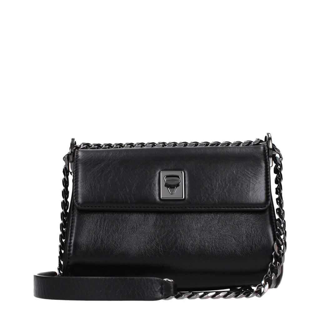 Valentino Garavani Black Leather Crossbody Bag