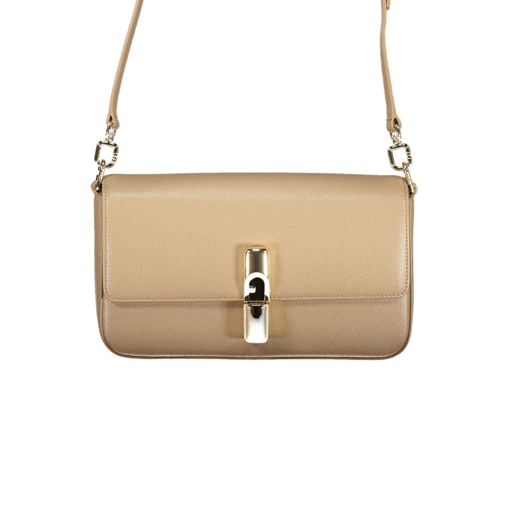 Furla Beige Leather Women Bag nan