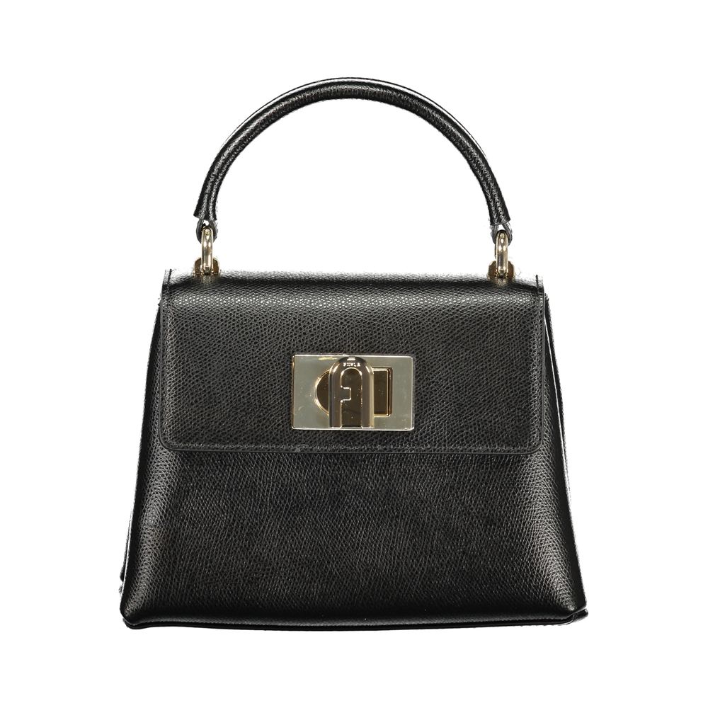Furla Nero Leather Women Handbag nan