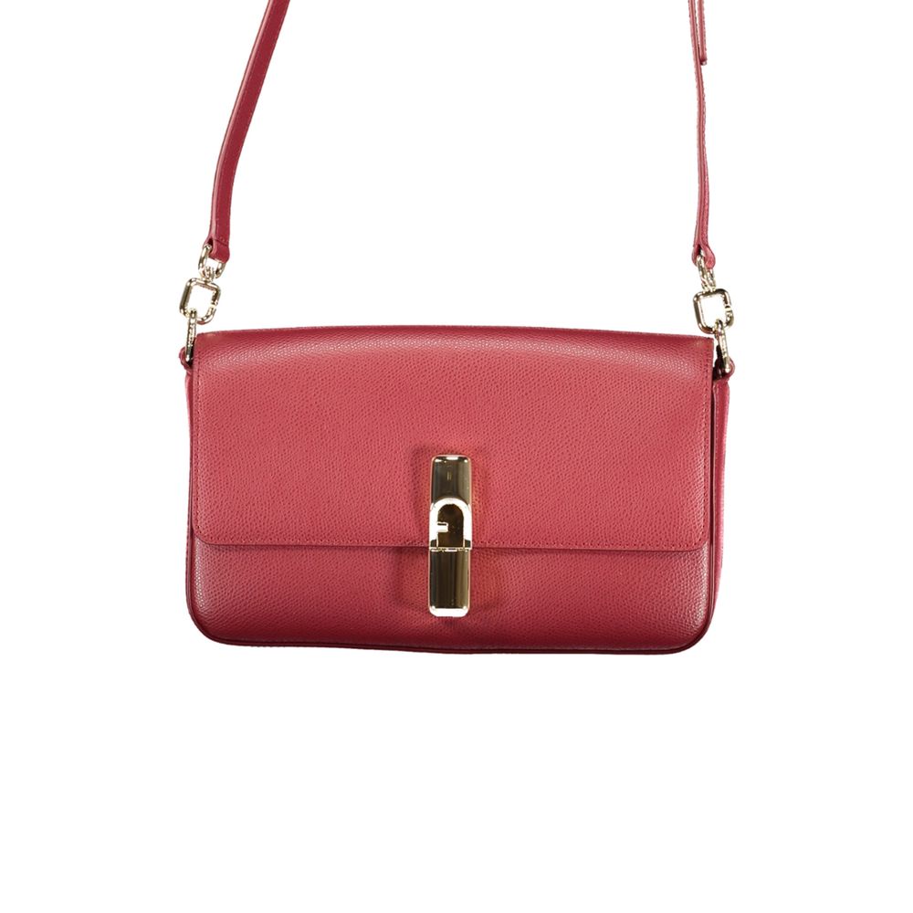 Furla Rosso Leather Women Handbag nan