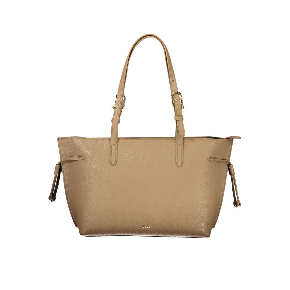 Furla Marrone Leather Woman Handbag nan