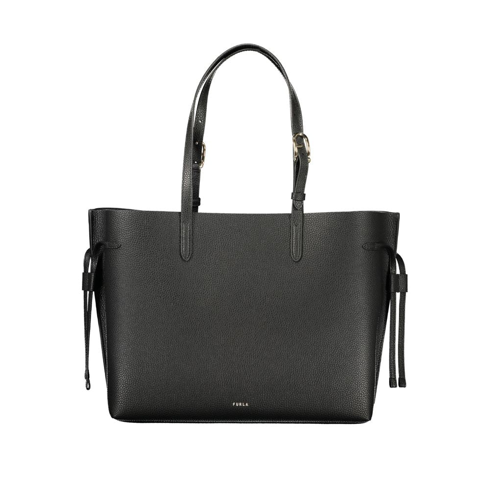 Furla Black Leather Women Handbag nan