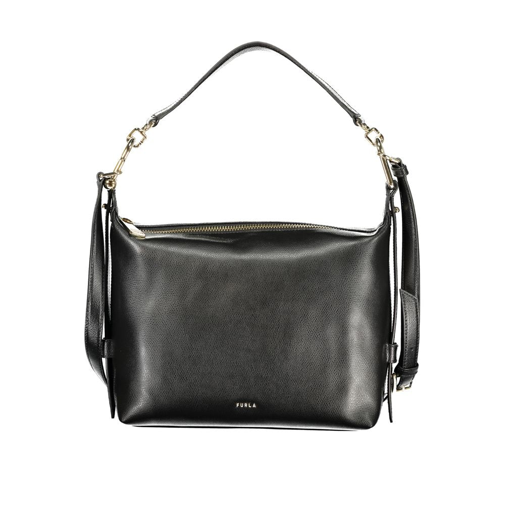 Furla Nero Leather Women Handbag nan