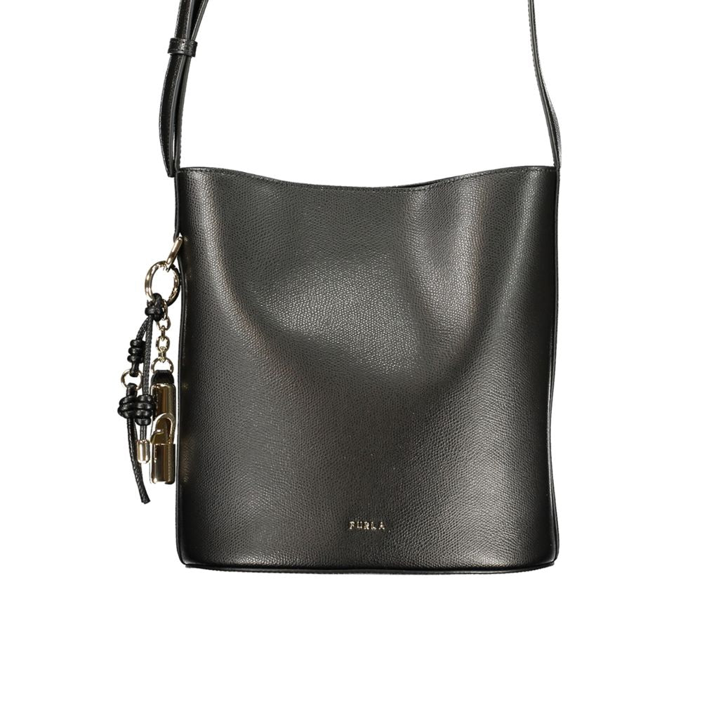 Furla Black Leather Women Handbag nan