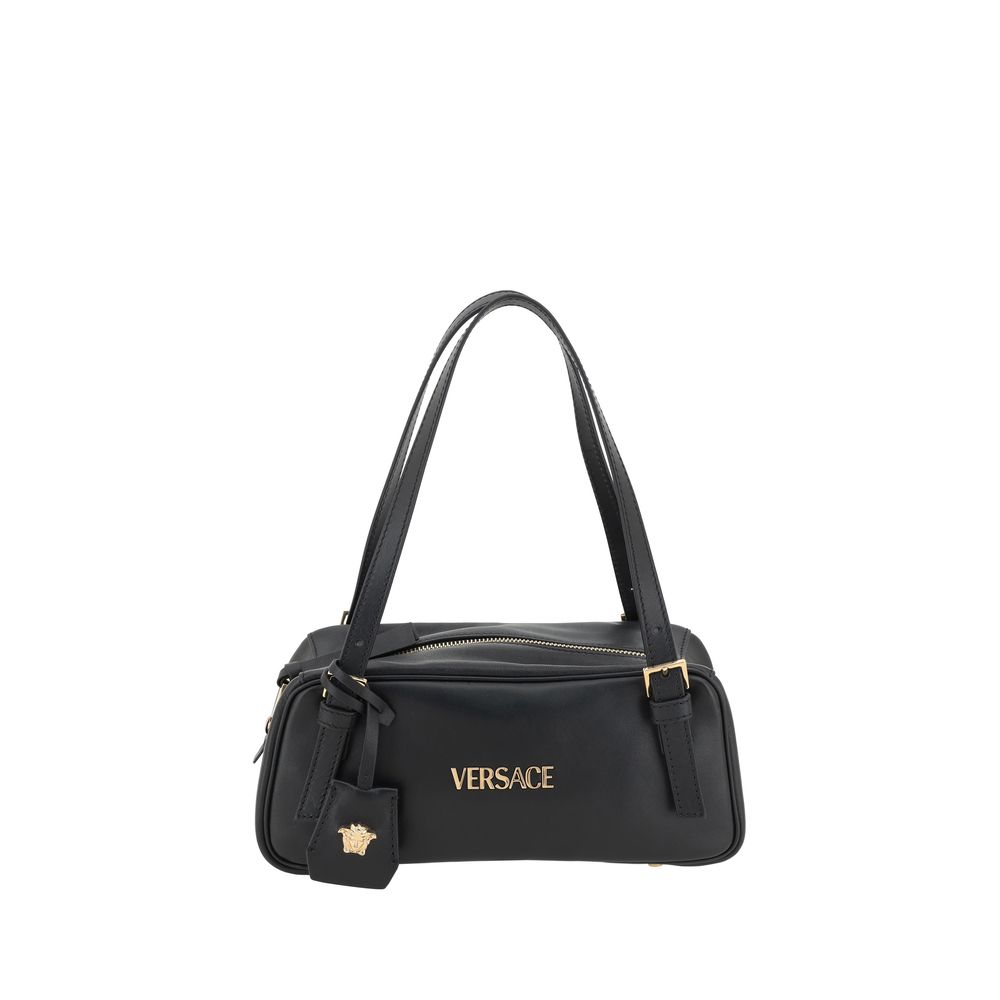 Versace Black Lamb Ovis Aries Shoulder Bag nan